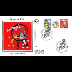 FDC soie - 75 ans de PIF -...