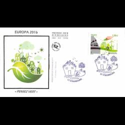 FDC soie - Europa, pensez...