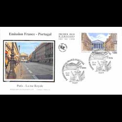 FDC soie - France Portugal...
