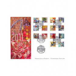 FDC GF LNF - Carnet meilleurs voeux 2011 - oblit 5/11/2010 Paris
