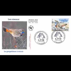 FDC - Oiseaux, Gorgebleue à...