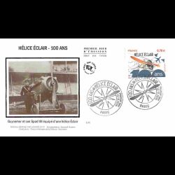 FDC soie - 100 ans Hélice...