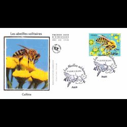 FDC soie - L'abeille...