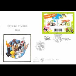 FDC GF soie - Bloc fête du...