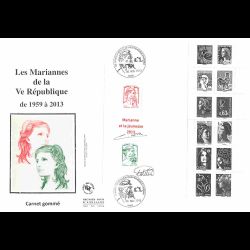 FDC GF soie - Carnet gommé...