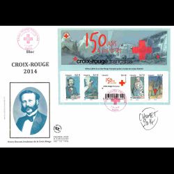 FDC GF soie - Bloc croix...
