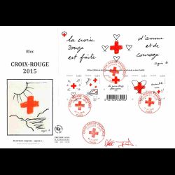 FDC GF soie - Bloc croix...
