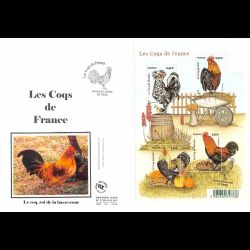 FDC GF soie - Bloc les coqs...