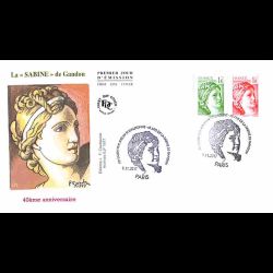 FDC JF - 40 ans du timbre...