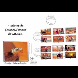 FDC GF soie - Carnet,...