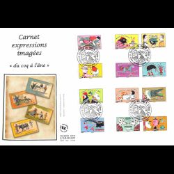 FDC GF soie - Carnet sauter...