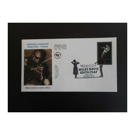 FDC - France - Etats unis, Miles Davis, oblit 12/6/2012 New York