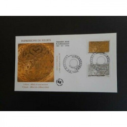 FDC - Impressions de reliefs, Laiton, oblit 20/1/2012 Paris