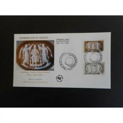 FDC - Impressions de reliefs, Sardonyx, oblit 20/1/2012 Paris