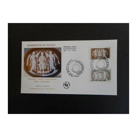 FDC - Impressions de reliefs, Sardonyx, oblit 20/1/2012 Paris