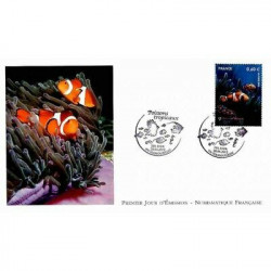 FDC LNF - Poissons tropicaux - oblit Mamoudzou 20/4/2012