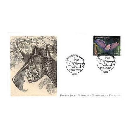 FDC LNF - Les chauves-souris, grand Rhinolophe, oblit 19/4/13 Paris