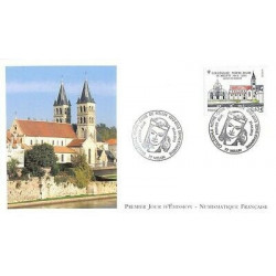 FDC LNF - Melun, la collégiale Notre-Dame, oblit 20/4/13 Melun