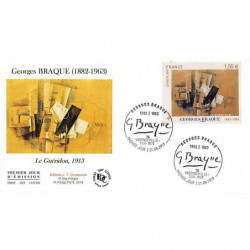 FDC - Tableau Georges Braque, le guéridon 1913, oblit 27/9/2013 Varengeville