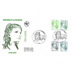 FDC - Marianne et la jeunesse (env 3 sur 4), oblit 15/7/13 Paris