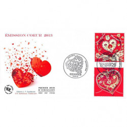 FDC - Coeur Hermès, oblit 25/1/13 Paris