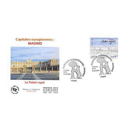 FDC - Madrid, le Palais royal, oblit 15/3/13 Paris