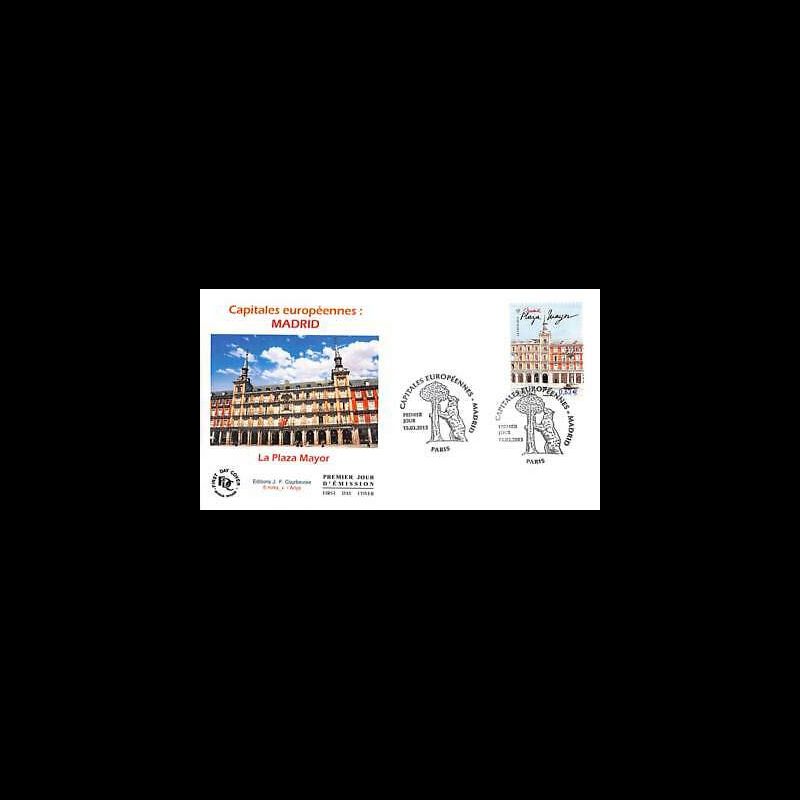 FDC - Madrid, Plaza Mayor, oblit 15/3/13 Paris