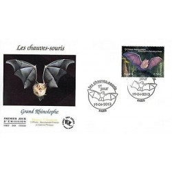 FDC - Les chauves-souris, grand Rhinolophe, oblit 19/4/13 Paris