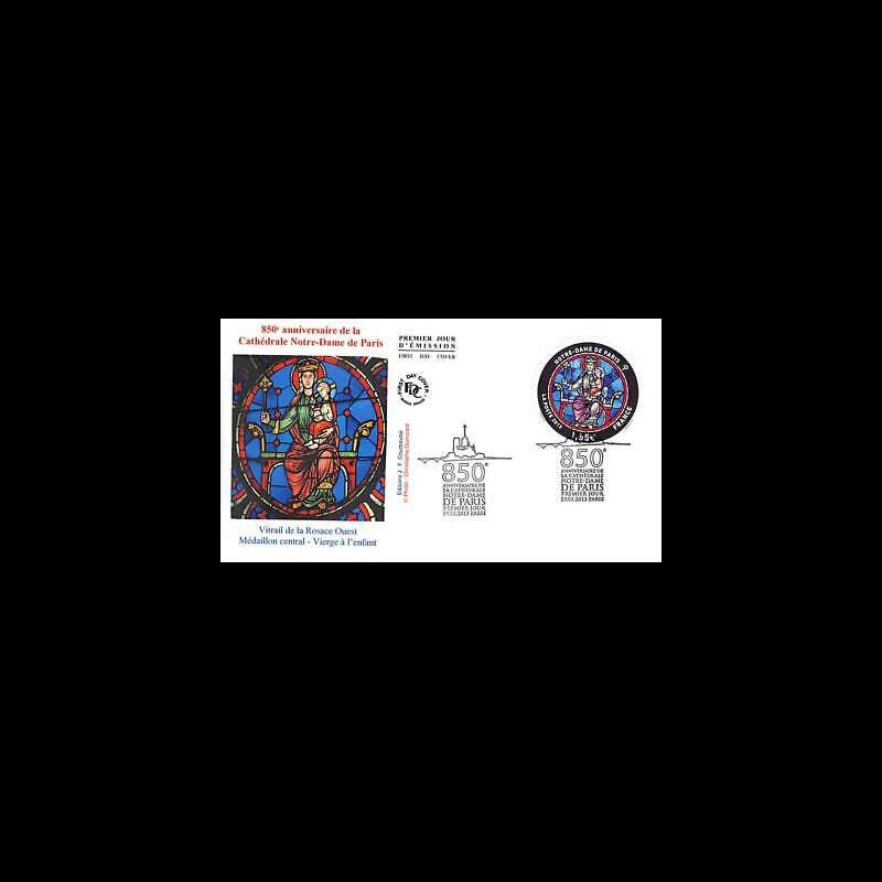 FDC - 850e anniversaire Notre-Dame de Paris (4715), oblit 19/1/13 Paris