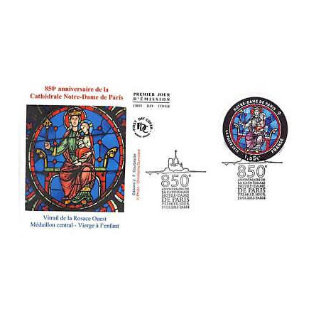 FDC - 850e anniversaire Notre-Dame de Paris (4715), oblit 19/1/13 Paris