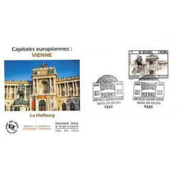 FDC - Vienne, La Hofburg, oblit 18/4/14 Paris