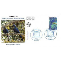 FDC - UNESCO 2014, Ara hyacinthe - Brésil, oblit 8/11/14 Paris