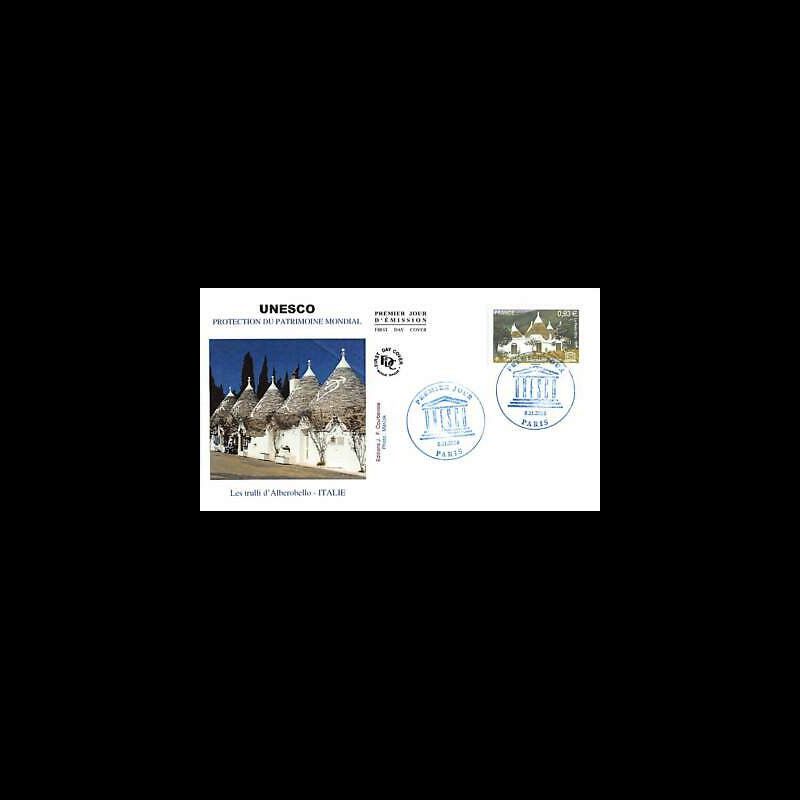 FDC - UNESCO 2014 - Trulli d'Alberobello - Italie, oblit 8/11/14 Paris