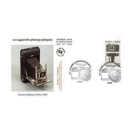 FDC - Appareils photo, Girard, Folding, le rêve de 1902, oblit 9/11/14 Paris