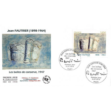 FDC - Tableau Jean Fautrier, oblit 11/7/14 Paris