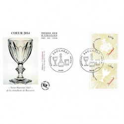 FDC - Coeur Baccarat 2014, oblit 7/1/14 Paris