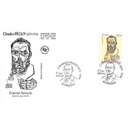 FDC - Charles Péguy, écrivain, oblit 5/9/14 Orléans