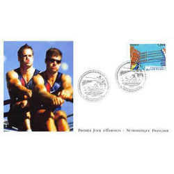 FDC LNF - Championnats du monde d'Aviron (4973), oblit 30/8/2015 Aiguebelette