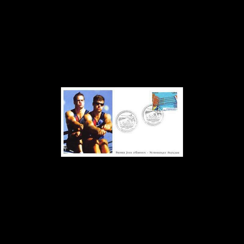 FDC LNF - Championnats du monde d'Aviron (4973), oblit 30/8/2015 Aiguebelette