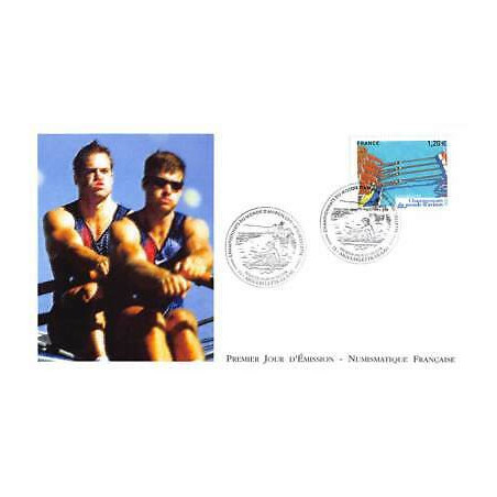 FDC LNF - Championnats du monde d'Aviron (4973), oblit 30/8/2015 Aiguebelette