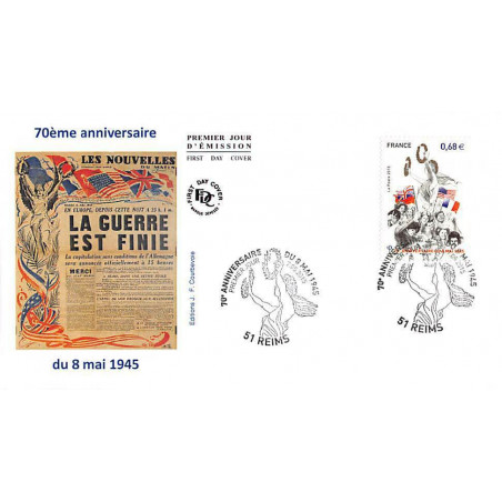 FDC JF - 70ème anniversaire du 8 mai 1945 - 7/5/2015 Reims