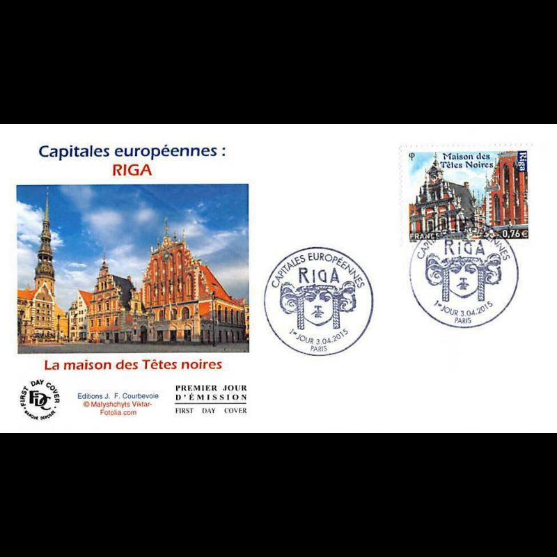 FDC JF - Riga, la maison des têtes noires - 3/4/2015 Paris