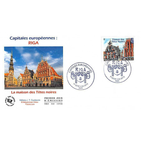 FDC JF - Riga, la maison des têtes noires - 3/4/2015 Paris