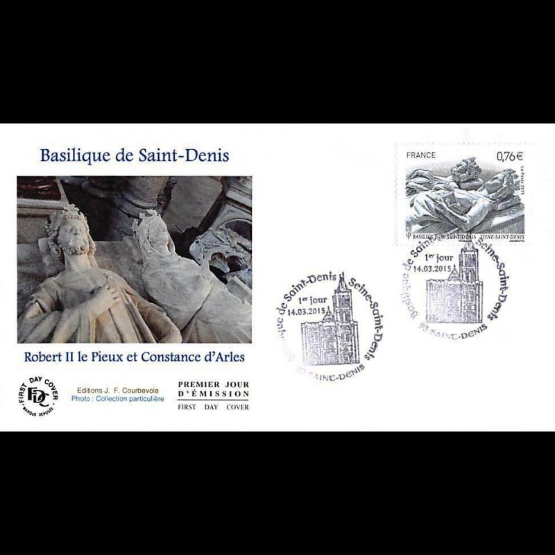 FDC JF - Basilique de Saint-Denis, Robert II et Constance d'Arles - 14/3/2015