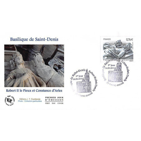 FDC JF - Basilique de Saint-Denis, Robert II et Constance d'Arles - 14/3/2015