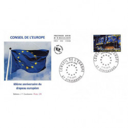 FDC JF - Conseil de l'europe, 60é anniv drapeau européen - 2/10/2015 Strasbourg