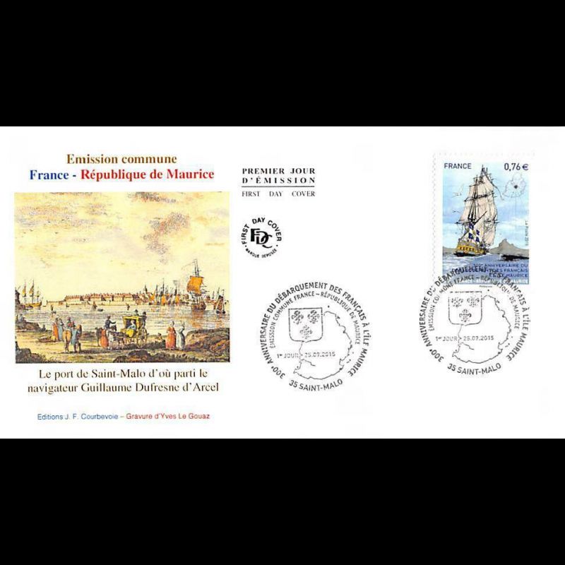 FDC JF - France République de Maurice - 25/9/2015 Saint-Malo