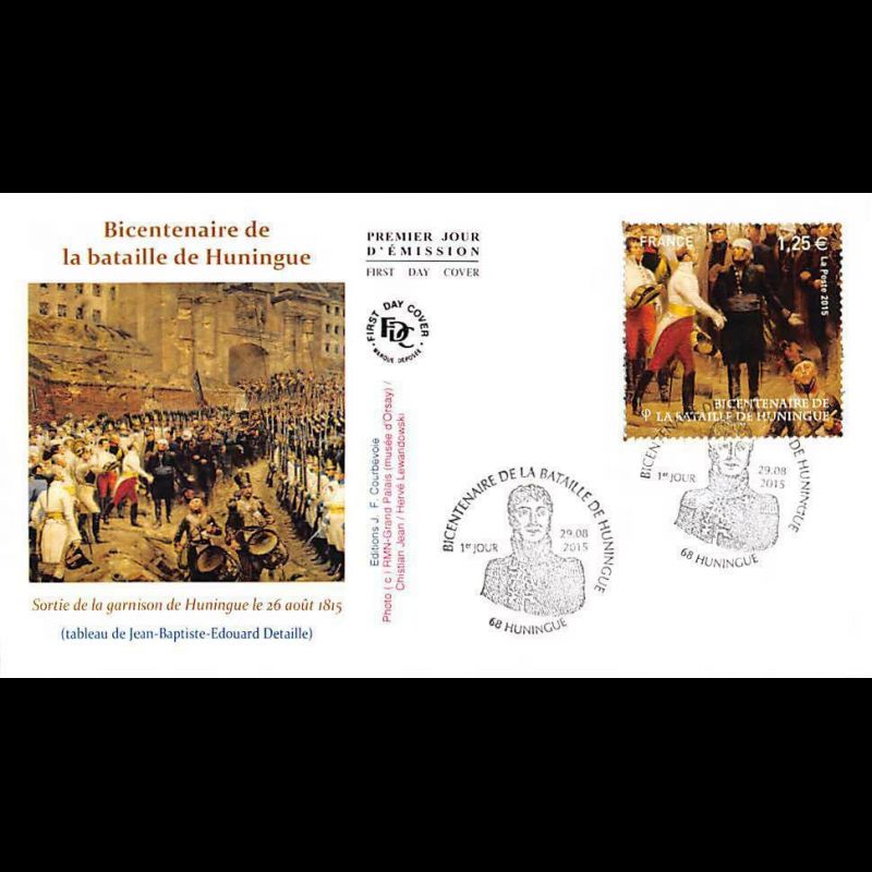 FDC JF - Bicentenaire bataille de Huningue - 29/8/2015 Huningue
