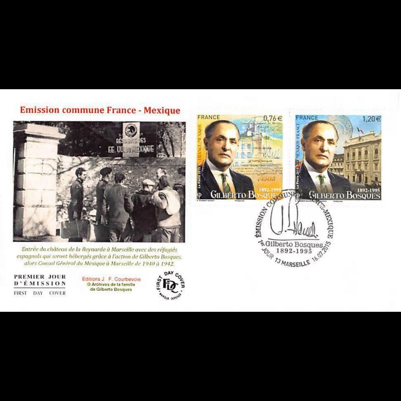 FDC JF - France Mexique - 16/7/2015 Marseille