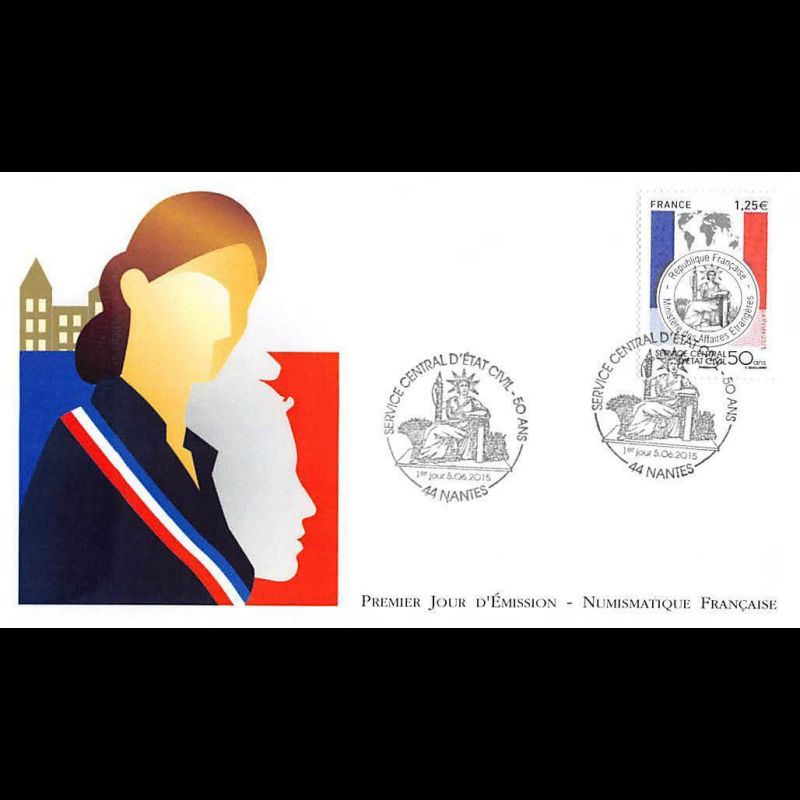 FDC LNF - 50 ans service central d'état civil, 5/6/2015 Nantes